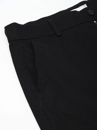 Relaxed Fit Solid Mid Rise Trouser