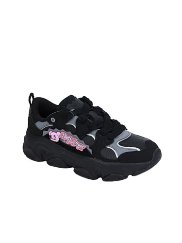 XTEP Black & Grey Colourblocked Retro Casual Shoes for Women -Euro 35