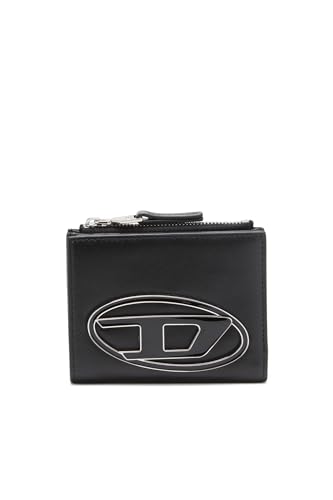 Diesel 1DR 1DR BI-FOLD ZIP II wallet, BLACK, One Size