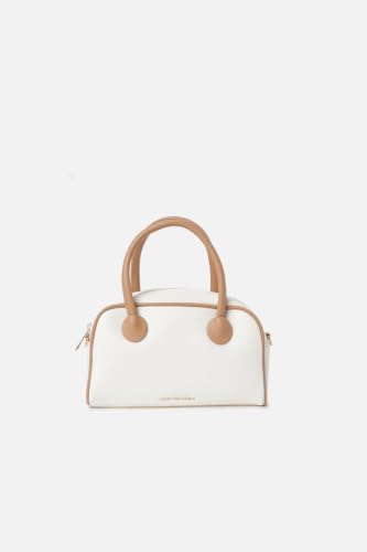 Women White Textured Casual Sling Bag