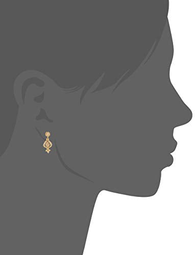 Estele 24 Kt Gold Plated Austrian Diamond Necklace Set for Women