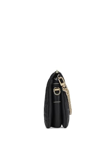 Da Milano Genuine Leather Black Sling Bag (01267) (Small)