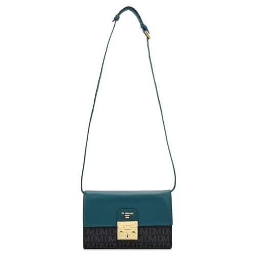 Da Milano Leather Sling Bag for Women - Black (LSB-02512)