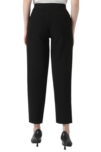 Van Heusen Women's Slim Casual Pants (VWTFFSLP363906_Black