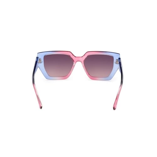 Guess 100% UV protecetd | Gradient | Medium | Full Rim | Hexagonal | Frame: Blue | Lens: Grey