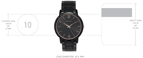 Sonata Beyond Gold Analog Black Dial Men's Watch-NN77031KM03/NP77031KM03