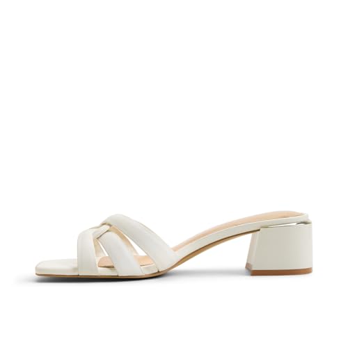 Aldo HANNE White Ladies Block Heel Sandals