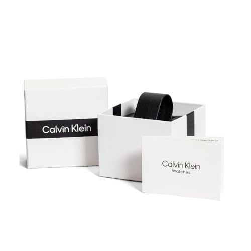 Calvin Klein Distinguish Qtz Multifunction Black Round Dial Men's Watch|Leather Material|Multi Color Band - 25200507