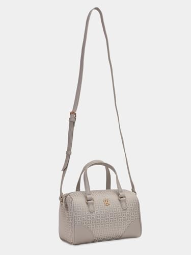 Logo Taupe Polyester Sling Bag