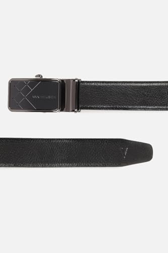 Men Black Textured Formal Belt
