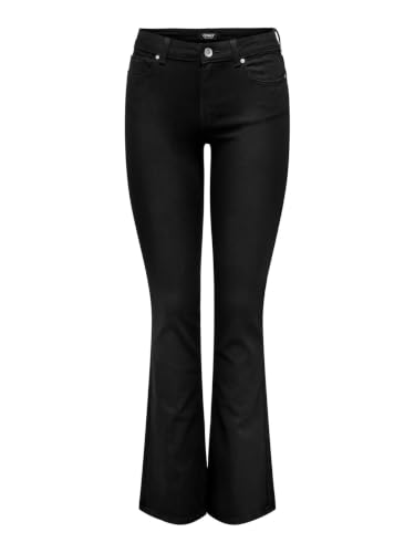 ONLY Fit & Flare Jeans(254578201_Black Denim_M)