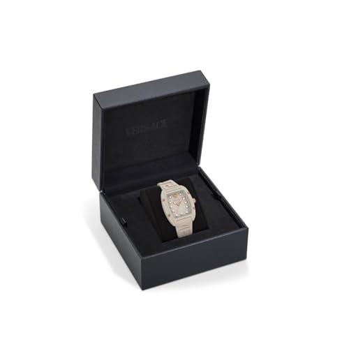 Versace Analog White Dial Women's Watch-VE0N00225
