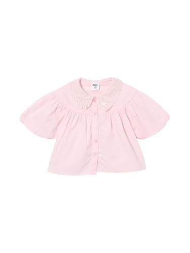 Max Girls Crochet Embroidered Top (Pink_3-4 Y)