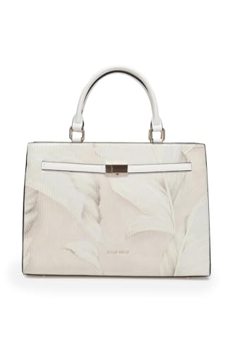 Allen Solly Womens leaf-print white HANDBAG