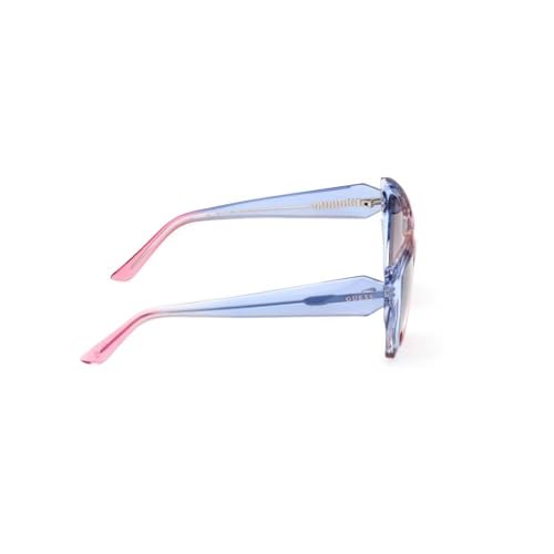 Guess 100% UV protecetd | Gradient | Medium | Full Rim | Hexagonal | Frame: Blue | Lens: Grey