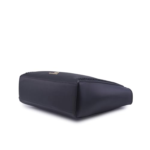 Caprese Ramani Tote Bag for Women (Medium, Black)