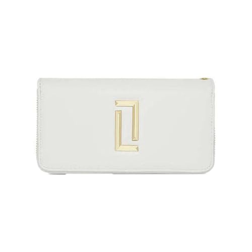 Lavie Zipper Dual Zip PU Women's Casual Wear Wallet (White, Large)