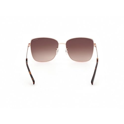 GUESS 100% UV protected | Gradient | Full Rim | large | Women | Square | frame: Gold Metal | Lens: Brown