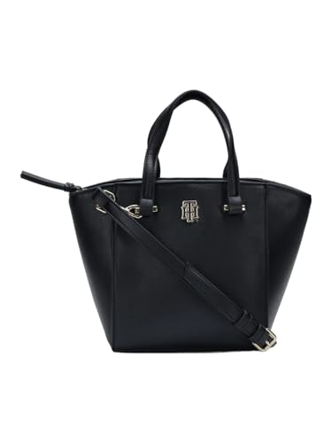 Solid Black Pu Handbag