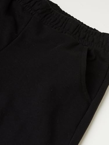 Max Girls Solid Wide Leg Trousers (Black_12-14 Y)