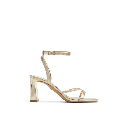 Aldo STELLARE Gold Ladies Block Heel Sandals
