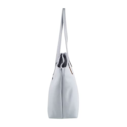 Metro Light Blue Women Tote Bag | Handbag (66-8378)