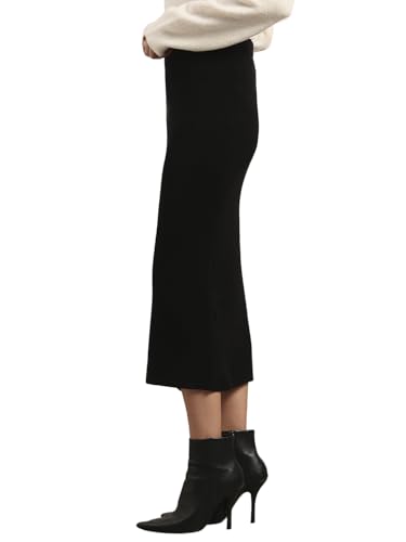 VERO MODA Women's Below Knee Skirt Black