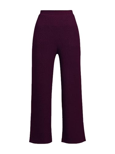 VERO MODA Womens Wide Leg Pants Imperial Purple