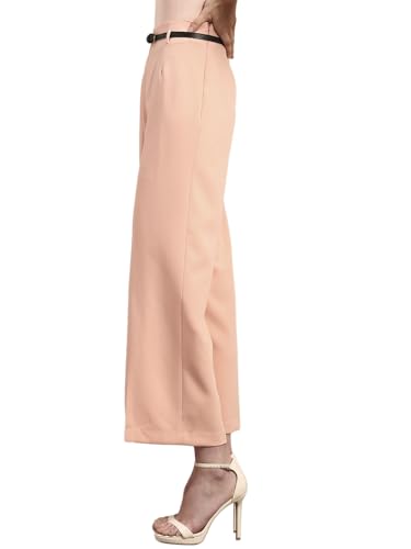 VERO MODA Womens Straight Fit Pants Dusty Pink