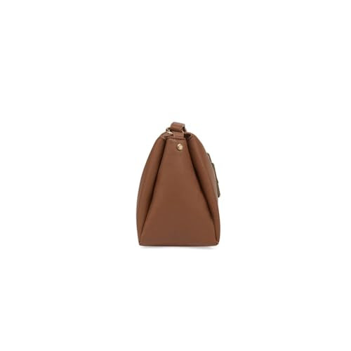 Lavie Lizzy Synthetic Zipper Closure Women's Sling Bag (TAN, MEDIUM)