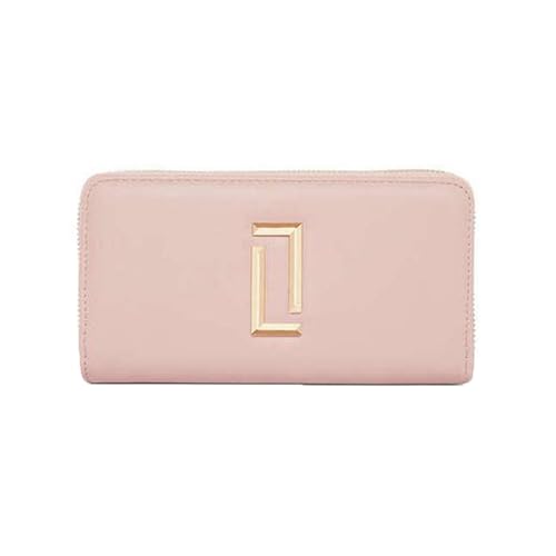 Lavie Zipper Dual Zip PU Women's Casual Wear Wallet (Pink, Large)