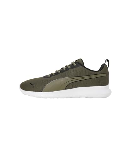 PUMA Mens Rush Racer Olive-Black-Grey Fog Sneaker - 6 UK (39584004)
