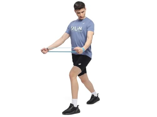 ASICS Mens Denim Blue Chest Graphic SS TOP - XL (2031E751.400)