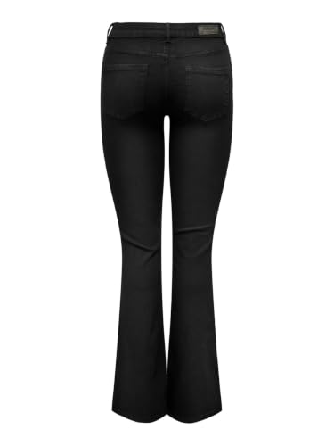 ONLY Fit & Flare Jeans(254578201_Black Denim_M)