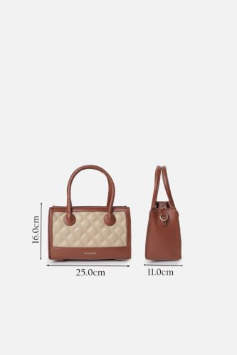 Women Brown Patterned Casual Sling Bag