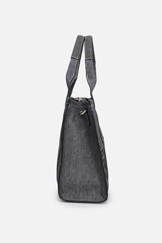 Women Grey Patterned Casual Handbag