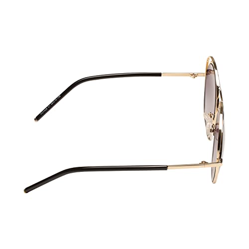French Connection Gradient Round Women's Sunglasses -(FC 7428 C1 58 S_LC |58| Grey Color Lens)
