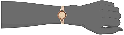 Anne Klein Women's AK/1906RGRG Swarovski Crystal Accented Rose Gold-Tone Mesh Bracelet Watch