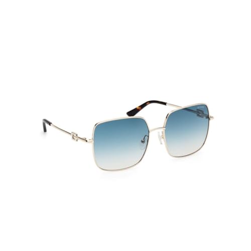 Guess 100% UV protecetd | Gradient | Polarized | Large | Full Rim | Butterfly | Frame: Gold | Lens: Green