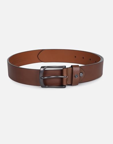 Men Brown Textured Formal Belt