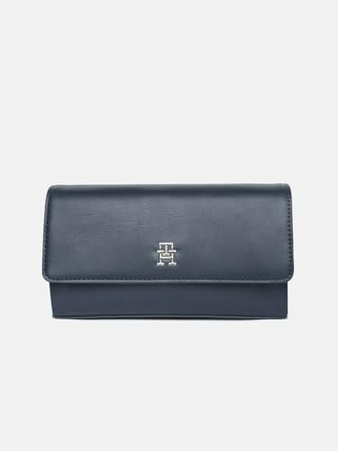 Solid Blue Polyurethane Sling Bag