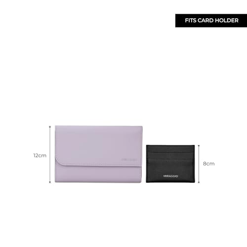 Miraggio Josie Wallet with Detachable Crossbody Drop Strap | One Compartment| Women Wallets | Gift Items for Women (Lavender)