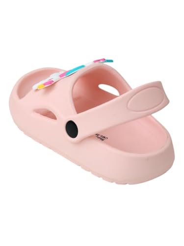 Yellow Bee Cute Unicorn Design Sandals For Girls - Pink,5C,2-2.5 Years