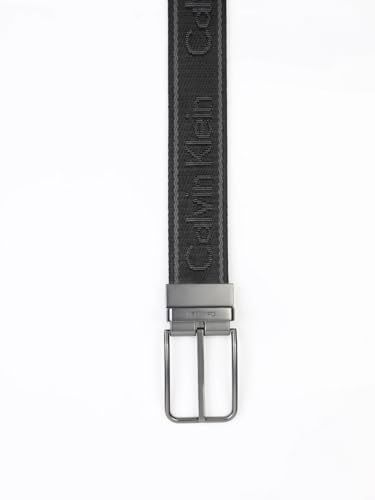 Calvin Klein Logo Black Leather Classic Belt