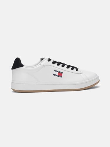 Solid White Leather Sneakers