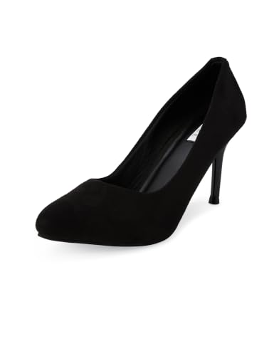 ELLE Women Pump Shoes, Colour-Black, UK-5