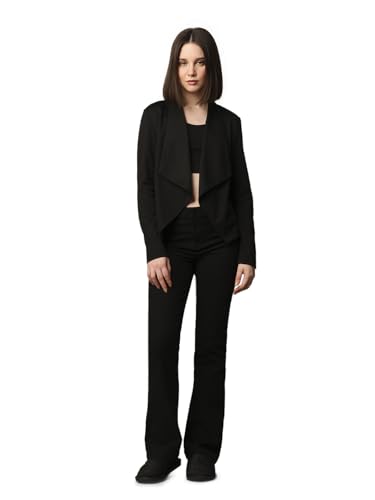 ONLY Women Solid Tailored Fit Casual Black Blazer