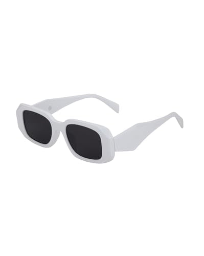 Carlton London White Toned with Black UV Protected Lens Sunglass for womens