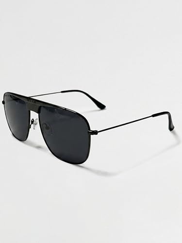 Men Aviator Metal Frame UV-Protected Sunglasses