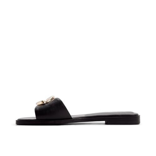 Aldo BIGGINA Black Ladies Flat Sandals
